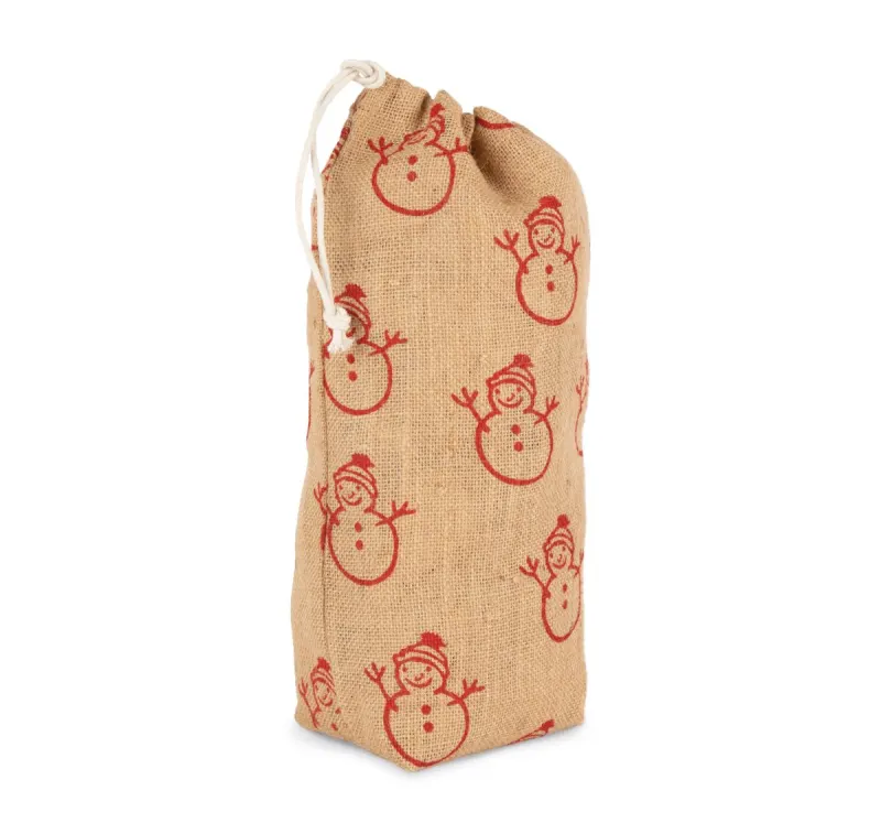 Bottle carrier with christmas patterns