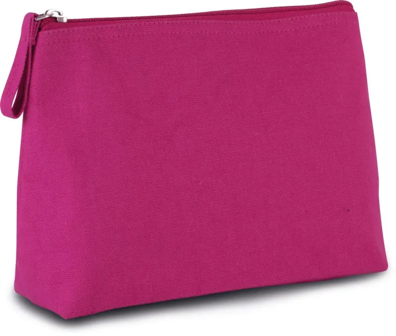 Toiletry bag in cotton canvas