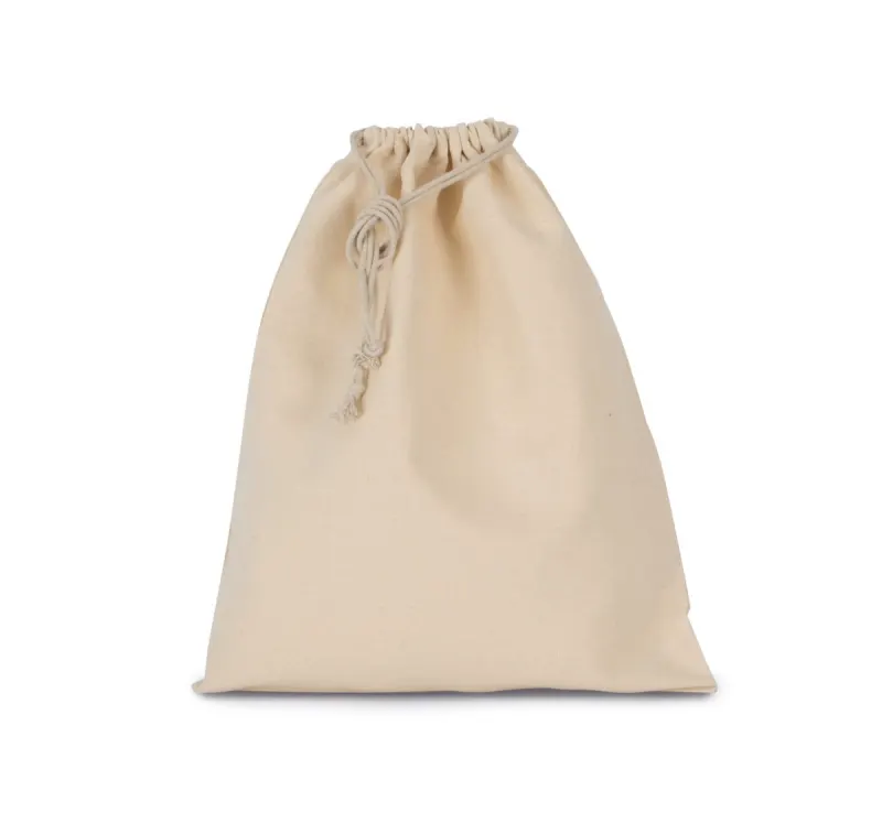 Cotton bag with drawcord closure - large size
