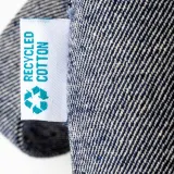 Sacoșă de cumpărături din bumbac reciclat, 280 g/m², cu mânere lungi — fotografia 4