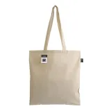 Sacoșă de cumpărături Fairtrade® de 140 g/m², cu mânere lungi — fotografia 2