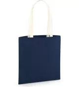 Sacosa din bumbac organic cu manere diverse culori - EarthAware™ Organic Bag for Life - Contrast Handles — fotografia 2