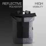 Rucsac pentru laptop din poliester reflectorizant — fotografia 3