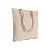 Sacoșă de cumpărături din bumbac de 130 g/m², cu mânere lungi — fotografia 1
