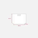 Sacoșă de cumpărături din material nețesut laminat, sudată termic — fotografia 3