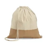 Rucsac cu snur 100% bumbac (160 g/m²) Sablon — fotografia 2