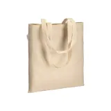 Sacoșă de cumpărături din bumbac organic, 220 g/m², cu mânere lungi — fotografia 1