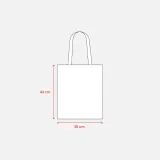 Sacoșă din bumbac de 180 g/m², cu mânere lungi — fotografia 4