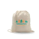 Rucsac cu snur 100% bumbac (100 g/m²) Hanover — fotografia 4