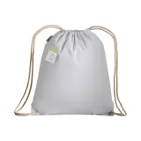Sacoșă din bumbac organic cu șnur și colțuri întărite 140 g/m² — fotografia 2