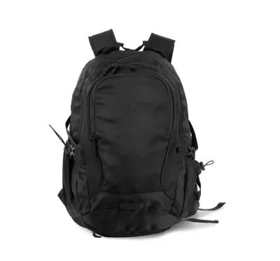 Leisure backpack with helmet holder
