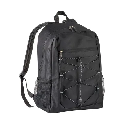 Rucsac din poliester 600D cu 4 buzunare (două buzunare laterale din plasă). Curele și spate căptușite