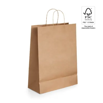 Pungă de hârtie kraft (115 g/m²) Leia