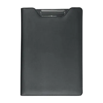 Clasor din PU pentru blocnotes. Blocnotes cu 20 de foi liniate, cu arc metalic