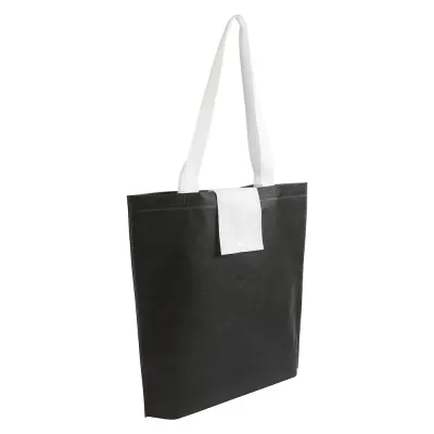 Pungă de cumpărături pliabilă, nețesută, de 80 g/m², cu mânere scurte