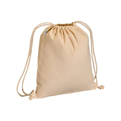 Rucsac din bumbac organic de 220 g/m², cu închidere cu șnur