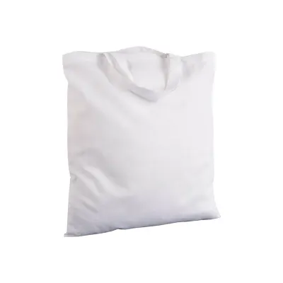 Pungă de cumpărături din bumbac de 135 g/m², cu mânere scurte