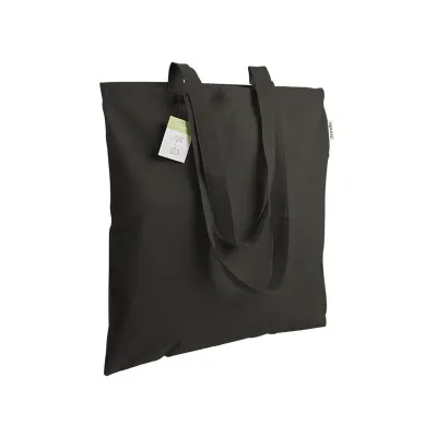 Geantă de cumpărături din bumbac organic, 140 g/m², cu mânere lungi