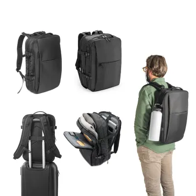 Rucsac de călătorie din poliester 600D reciclat de înaltă densitate pentru laptop de 17.3” Dallas