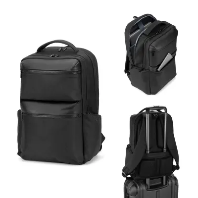 Rucsac din twill reciclat hidrofug cu două buzunare frontale mari, 17'3" Copenhagen