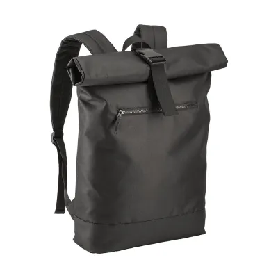 Rucsac din poliester reciclat R-PET și PC (17") cu buzunar exterior cu fermoar