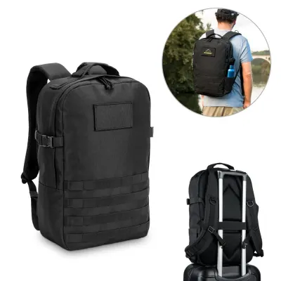Rucsac în stil militar din poliester reciclat 600D, de înaltă densitate și căptușeală din poliester reciclat 210D 17'3' Edinburgh Bpack
