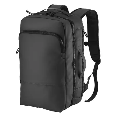 Rucsac / valiză de călătorie cu compartiment pentru laptop (15) din PU moale, rezistent la apă