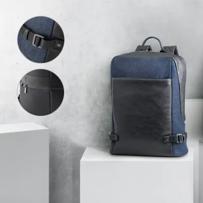 Rucsac pentru laptop până la 15.6'' în denim și PU Divergent backpack I