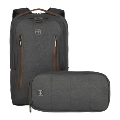 Rucsac pentru laptop CityUpgrade de 16", cu curea transversală Da