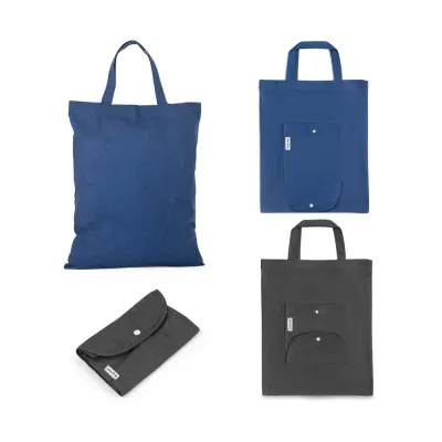 Pungă pliabilă din bumbac (50%), bumbac reciclat (30%) și poliester (20% rPET) (140 g/m²) Siena