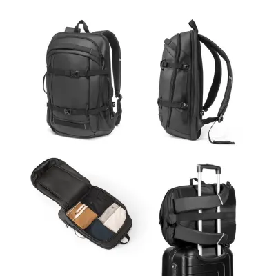 Rucsac pentru laptop din poliester reciclat 900D, de înaltă densitate, cu protecție impermeabilă și căptușeală din poliester reciclat 210D 17'3" Kampala