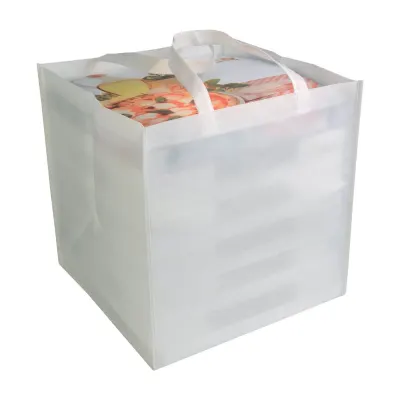 Pungă de cumpărături pentru pizza din material nețesut de 80 g/m²