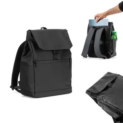 Rucsac pentru laptop (16") din PU, cu clapă care acoperă toate compartimentele Azores Bag