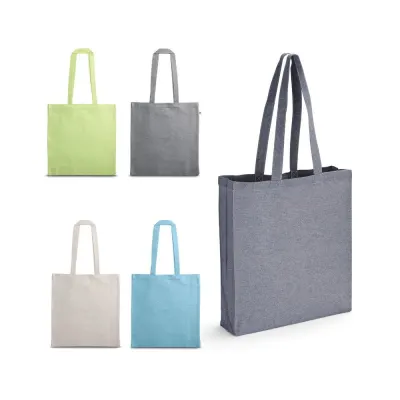 Geantă cu bumbac reciclat (70%) și poliester (30% rPET) (140 g/m²) Maracay