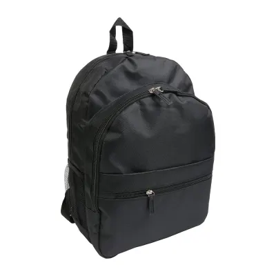 Rucsac din poliester 600D cu 6 buzunare (două buzunare laterale din plasă). Buzunar frontal cu velcro