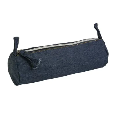 DENIM 220 g/m² (85% bumbac – 15% poliester) trusă de cosmetice 220 g/m² cu fermoar, 8 x 22 cm