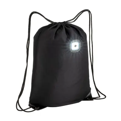 Rucsac din poliester 300D, cu lampă LED COB și colțuri întărite.
