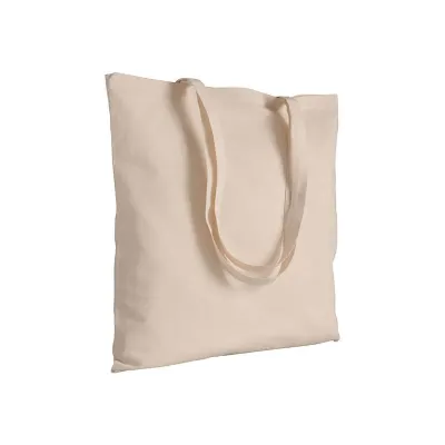 Pungă de cumpărături din bumbac de 130 g/m², cu mânere lungi