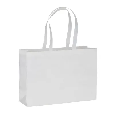 Pungă de cumpărături termosudată din PET reciclat (TNT R-PET) de 100 g/m²