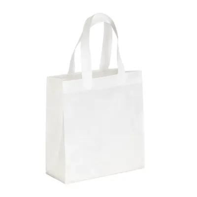 Geantă de cumpărături confecționată din PET reciclat (TNT R-PET) de 80 g/m&sup2;, sigilată termic