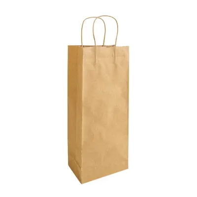 Hârtie 100% reciclată, 100 gr/m², pungă de cumpărături cu pliu lateral din bumbac reciclat din hârtie 100 g/m²
