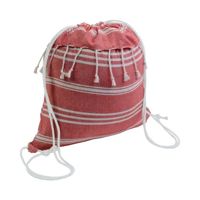 Rucsac din bumbac de tip „fouta” de 180 g/m², cu închidere prin șnur
