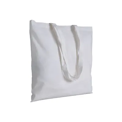 Pungă de cumpărături din bumbac de 130 g/m², cu mânere lungi