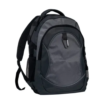 Rucsac din poliester 1680D cu 4 buzunare (două buzunare laterale din plasă) și carabină