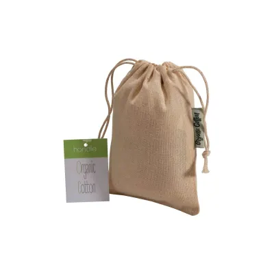 Pungă cadou din bumbac organic, 140 g/m², 10 x 14 cm