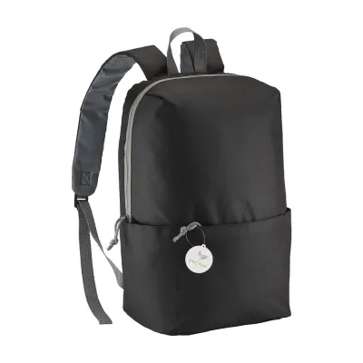 Rucsac din poliester fără PVC, cu patru buzunare și curele de umăr reglabile