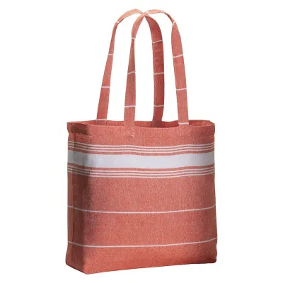 Geantă de cumpărături din bumbac de tip „fouta”, 180 g/m², cu mânere lungi