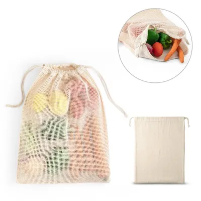 Rucsac din 100% bumbac (120 g/m²) cu față din plasă de bumbac 100% (100 g/m²) Napoli