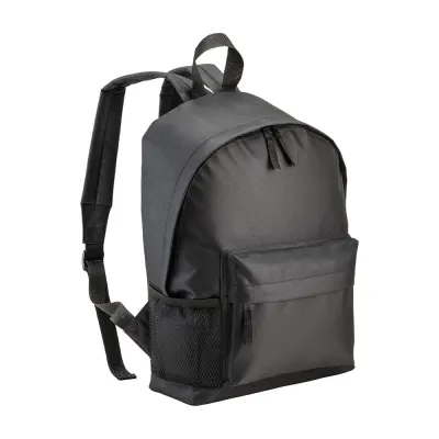 Rucsac din poliester reciclat (R-PET) cu buzunar exterior cu fermoar