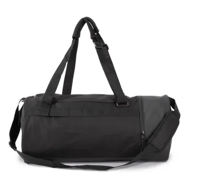 Tubular sports bag with separate shoe compartment